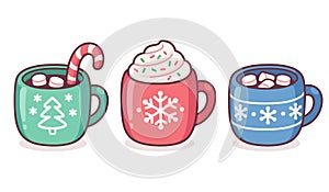 Christmas hot drink cup set