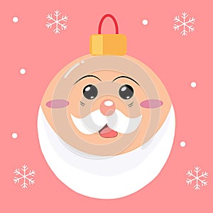 christmas icon object ball vector