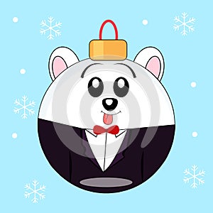 christmas icon objek ball vector object