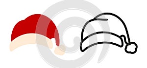 Christmas icon set, logo isolated vector illustration