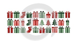 Christmas Icons Seamless Pattern