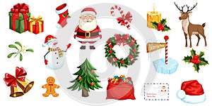 Christmas icons set