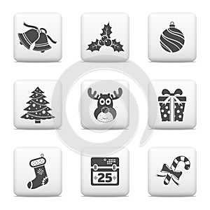 Christmas icons set