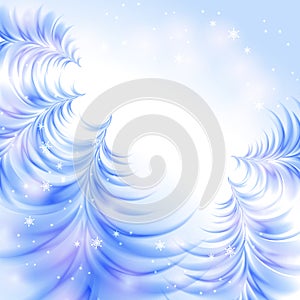Christmas icy abstract background