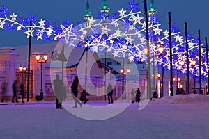 Christmas illumination on the streets