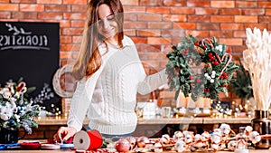 Christmas interior design professional florist