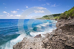 Christmas Island, Martin Point Sea Cliff Coastline