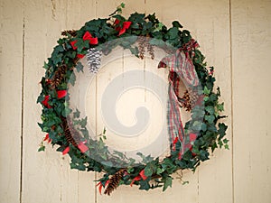 Christmas ivy wreath photo