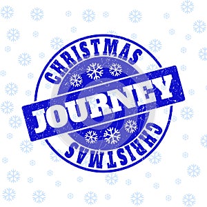 Christmas Journey Scratched Round Stamp Seal for Christmas