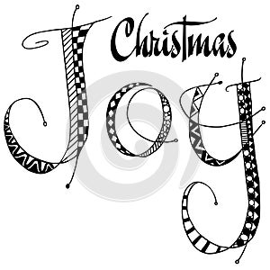 Christmas Joy word art photo