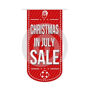 Christmas in july sale banner design