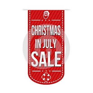 Christmas in july sale banner design photo