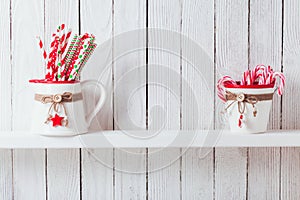 Christmas kitchen shelf