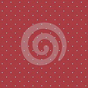 Christmas knitted abstract background. Vector seamless pattern. Knit texture illustration