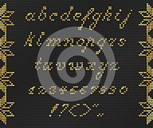 Christmas Knitted Font 1