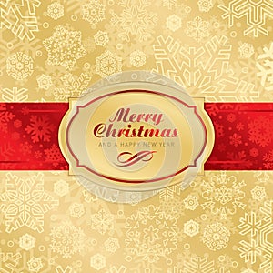 Christmas label background (vector) photo