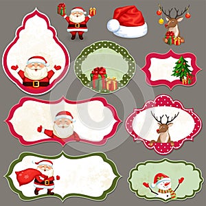 Christmas label set