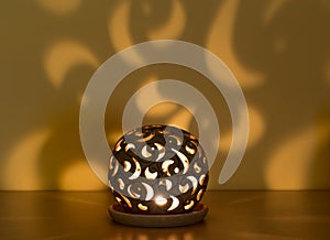 Christmas lantern with candle