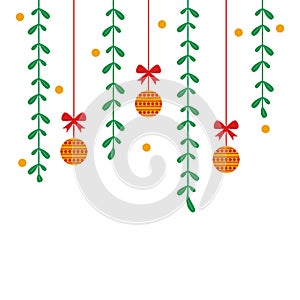 Christmas Leaf Border Decoration