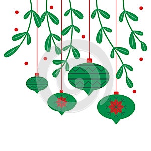 Christmas Leaf Border Decoration