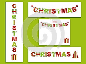 Christmas letter banners