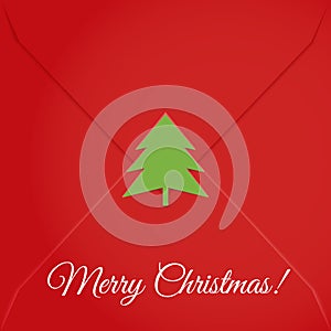 Christmas letter sealed tree
