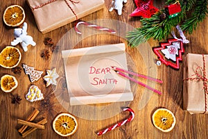Christmas letter to Santa Claus