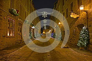 Christmas light in Quebec city