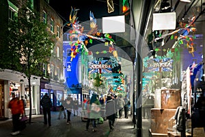 Christmas lights 2016 in Carnaby, London