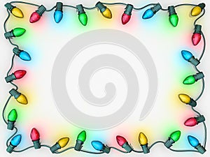 Christmas Lights Border photo