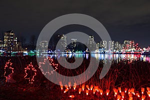 Christmas Lights at Lafarge Lake in City of Coquitlam