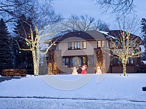 Christmas lights in Minneapolis