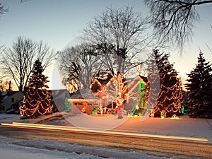 Christmas lights in Minnesota