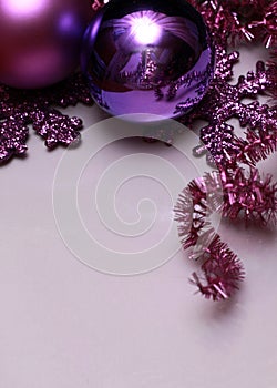 Christmas lilac background