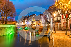 Christmas Little Venice in Colmar, Alsace, France