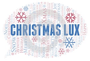 Christmas Lux word cloud