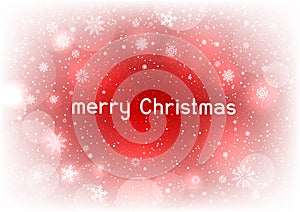 Christmas magic text red background