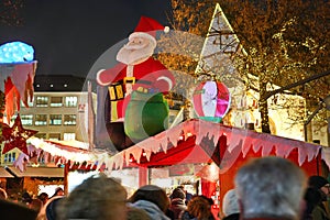 Christmas market decoration Basel, Switzerland