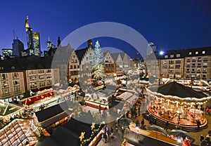 Christmas market in Frankfurt, Germany