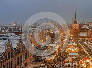 Christmas market in gdansk