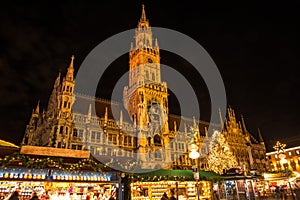 Christmas Market at Marienplatz in Munich