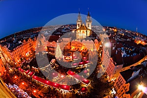 Christmas Market in Prague, Czech Republic