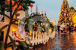 Christmas Market on the Red Square, Moscow