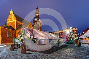 Christmas Market in Riga, Latvia photo