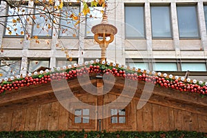 Christmas market stall decoration