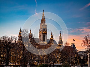 Christmas market in Vienna, Austria