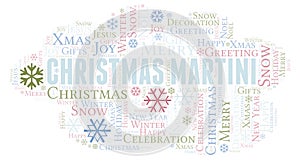 Christmas Martini word cloud