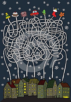 Christmas Maze Game