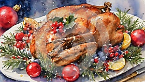 Christmas Meal Bird Stake Turkey