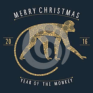 Christmas mechanical monkey